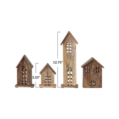 Hand-Carved Mango Wood Houses – Village